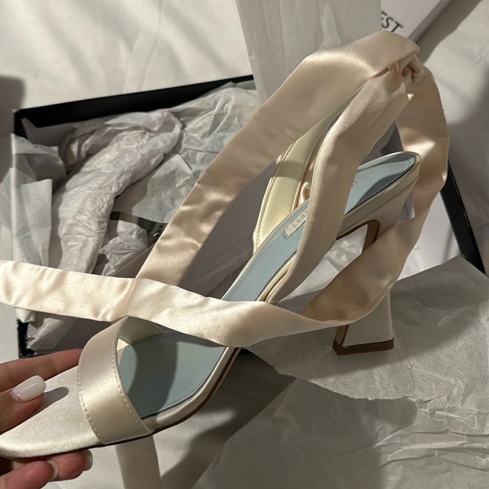 Ivory heels never worn